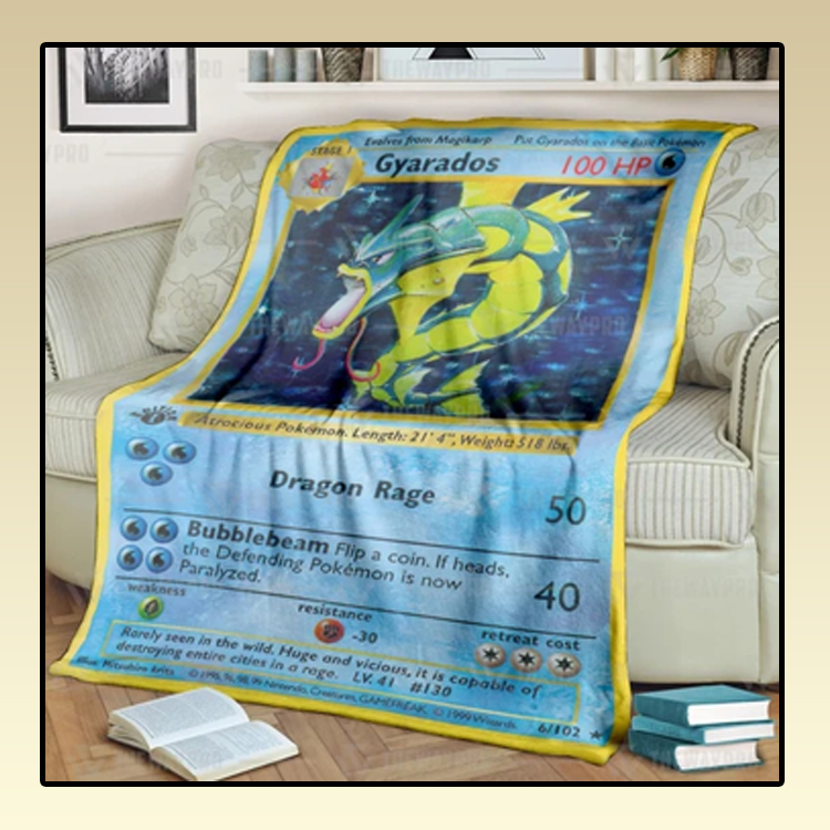 Anime-Pokemon-Gyarados-Custom-Soft-Blanket-2