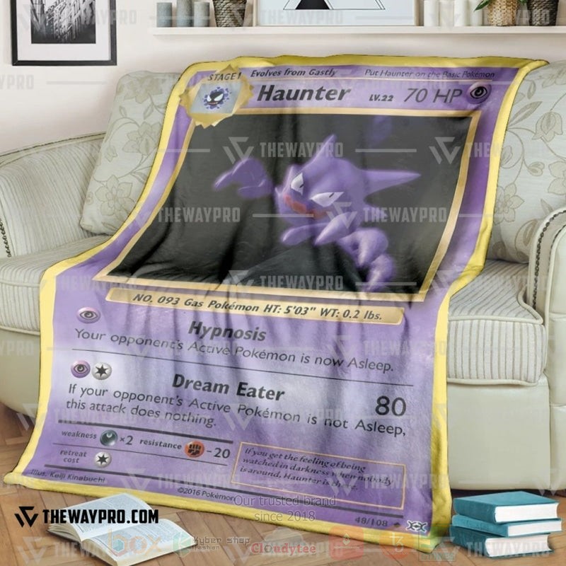 Anime Pokemon Haunter Blanket Anime Pokemon Haunter Blanket