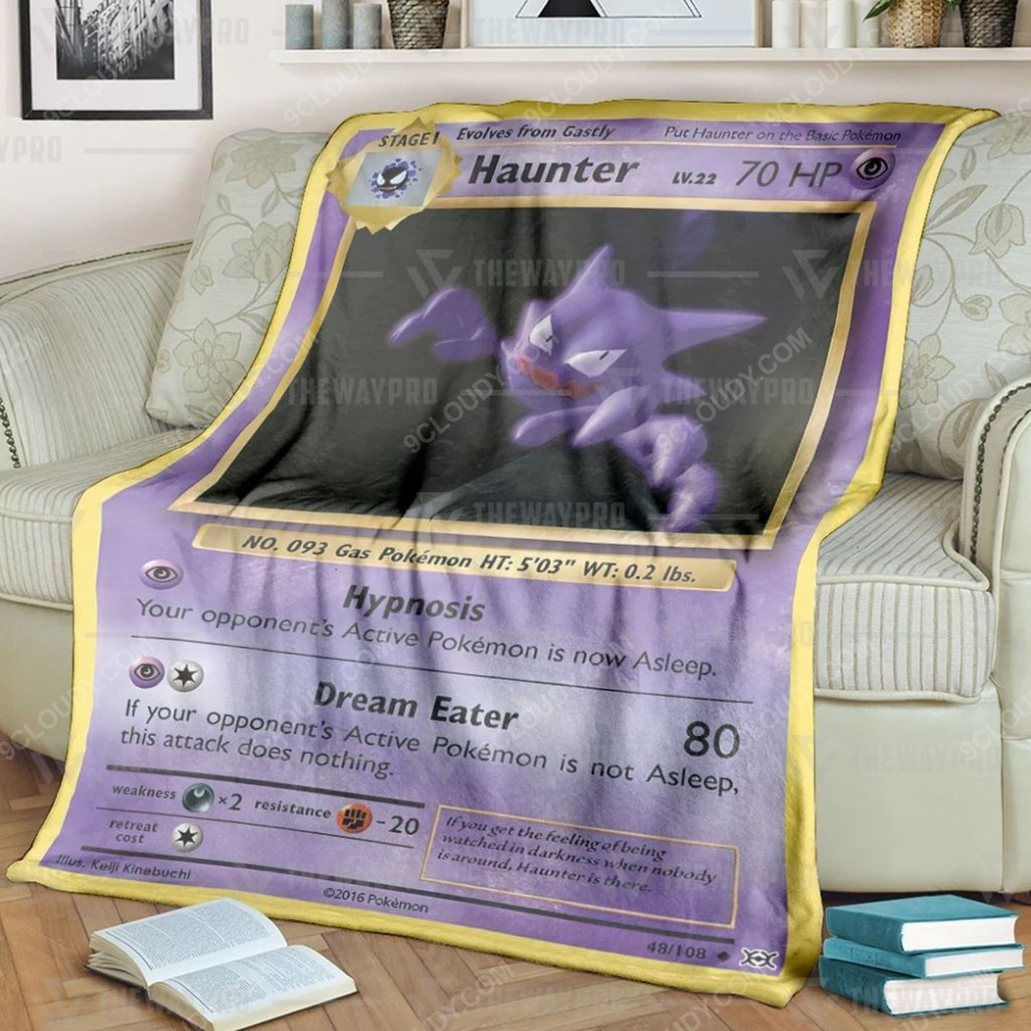 Anime Pokemon Haunter Full Print Soft Blanket Anime Pokemon Haunter Full Print Soft Blanket