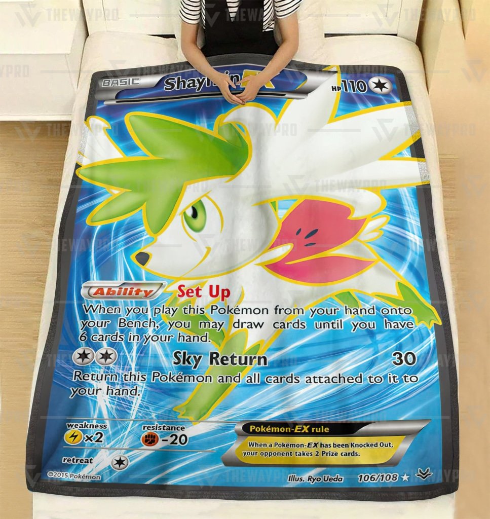 Anime-Pokemon-Haymin-Ex-Roaring-Skies-Blanket-1