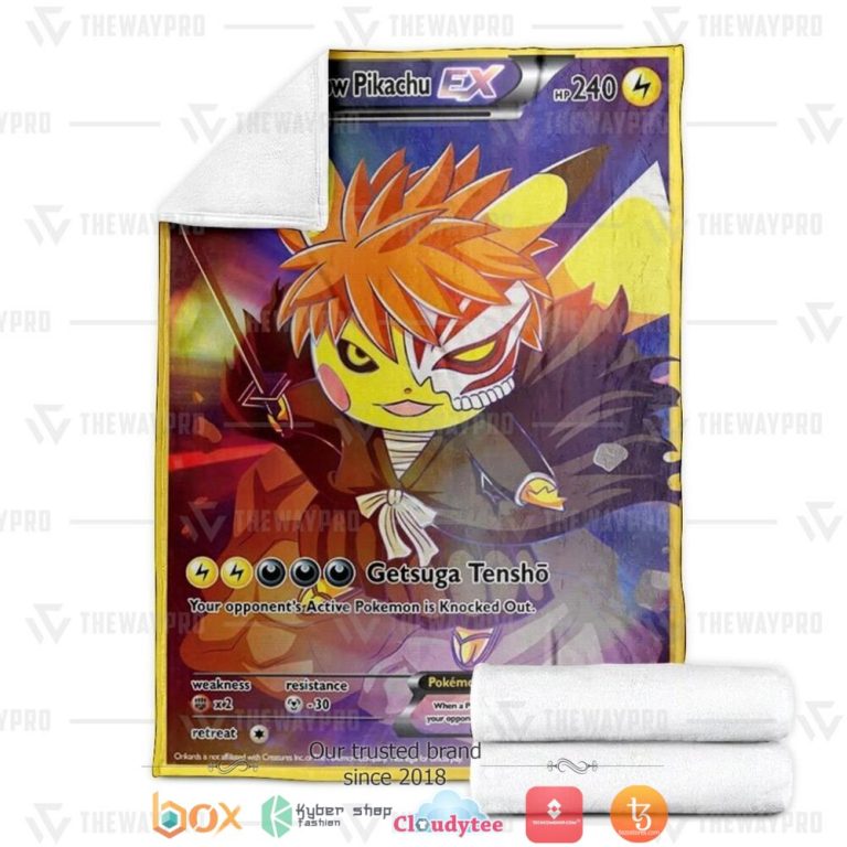 Anime-Pokemon-Hollow-Pikachu-Soft-Blanket-2