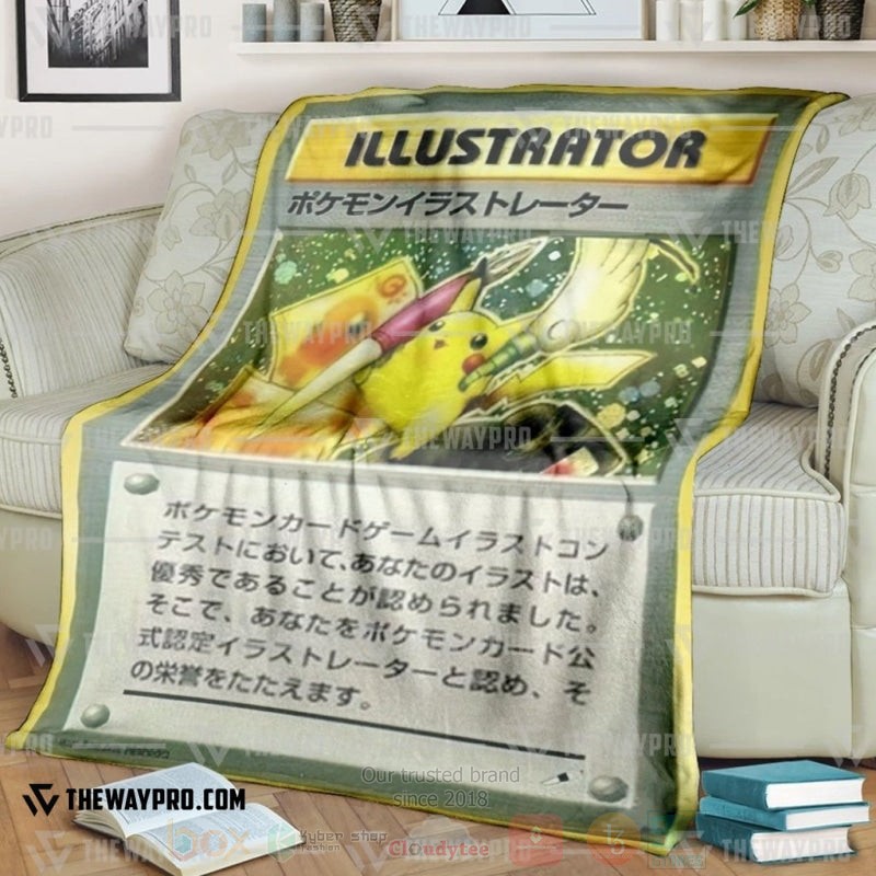 Anime Pokemon Illustrator Japanese Verse Blanket Anime Pokemon Illustrator Japanese Verse Blanket