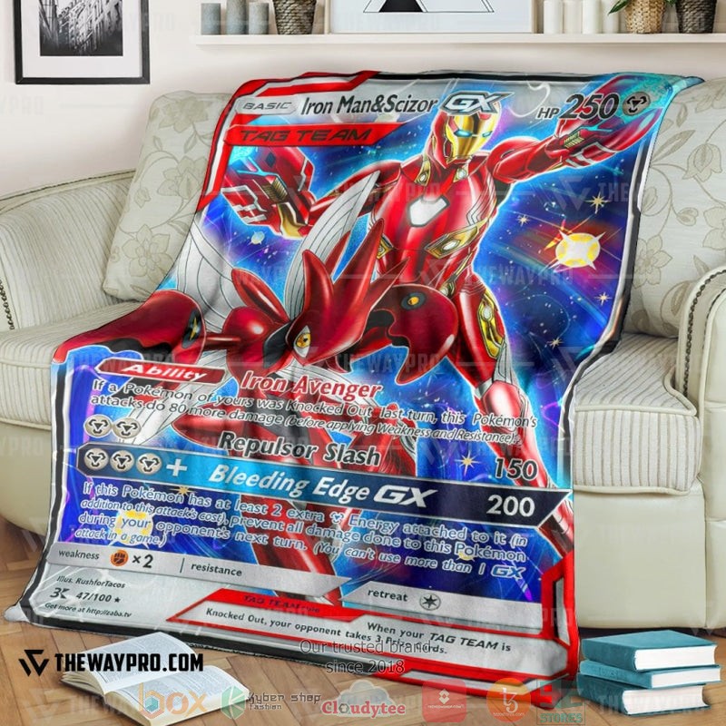 Anime Pokemon Im Scizor Tag Team Soft Blanket Anime Pokemon Im Scizor Tag Team Soft Blanket