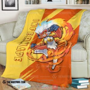Anime Pokemon Infernape Soft Blanket