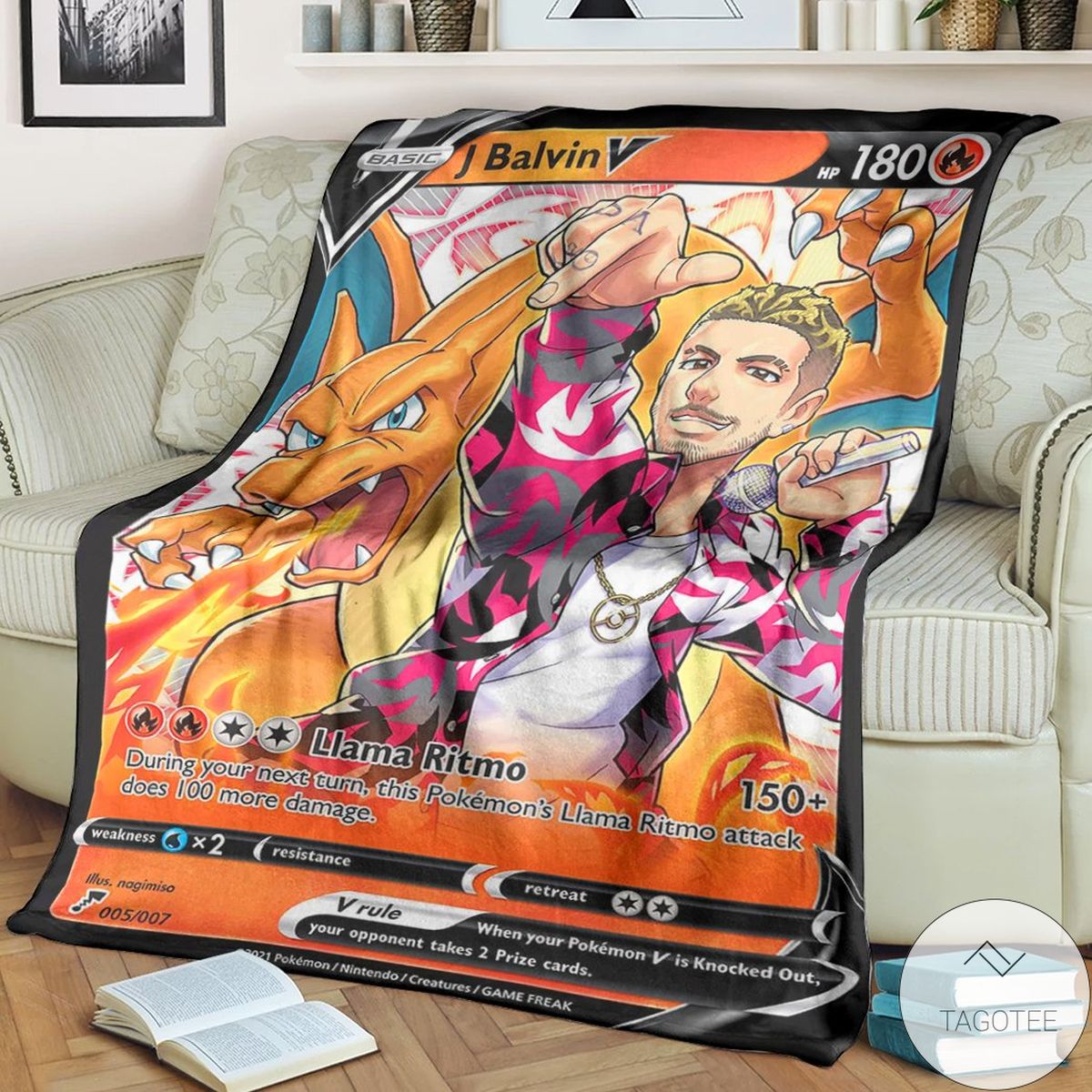 Anime Pokemon Jb Charizard Custom Blanket Anime Pokemon Jb Charizard Custom Blanket