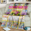 Anime Pokemon Jigglypuff Cards Full Printing Blanket