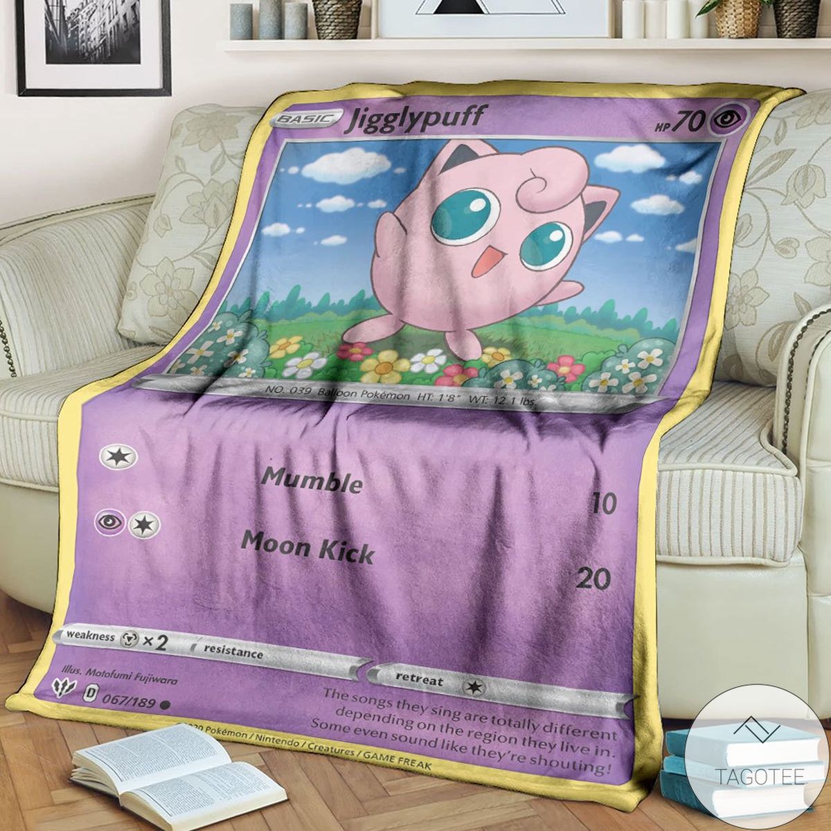 Anime Pokemon Jigglypuff Common Custom Blanket Anime Pokemon Jigglypuff Common Custom Blanket