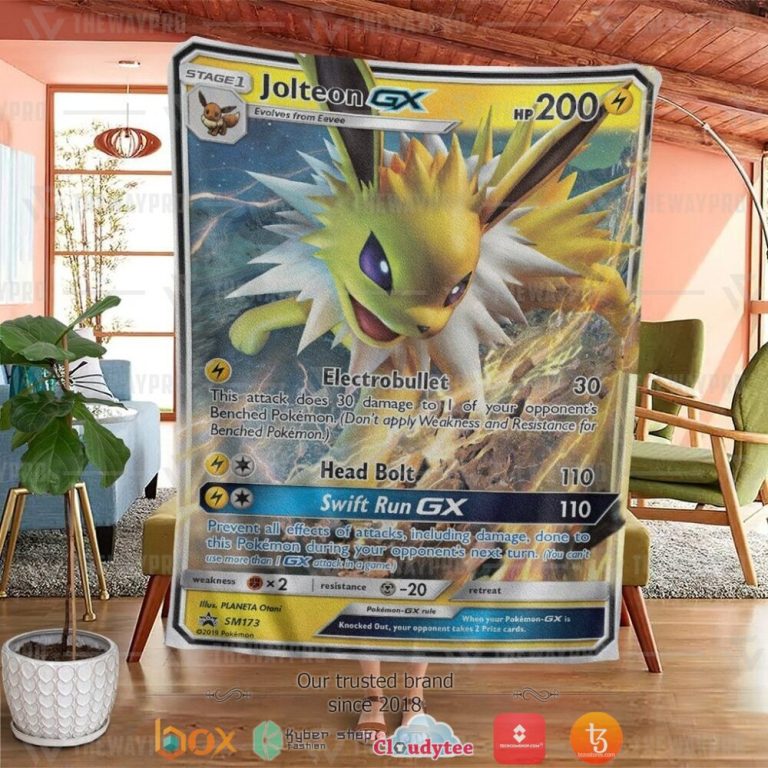 Anime-Pokemon-Jolteon-Gx-Sun-Moon-Promos-Soft-Blanket-3