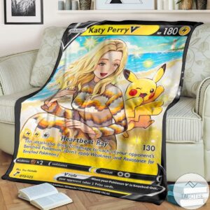 Anime Pokemon Kt Pikachu Custom Blanket