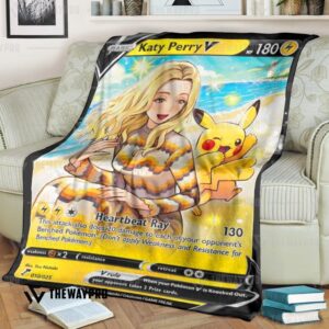 Anime Pokemon Kt Pikachu Custom Soft Blanket