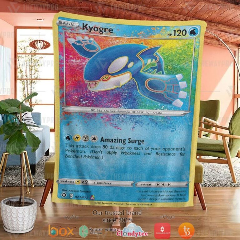 Anime-Pokemon-Kyogre-Shining-Fates-Soft-Blanket-1
