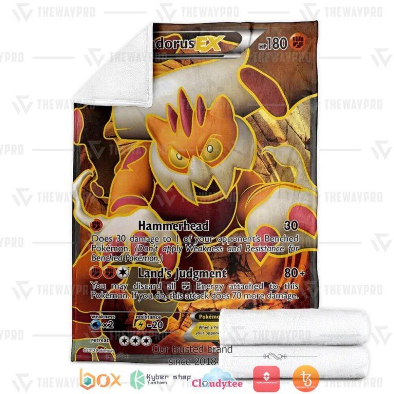 Anime-Pokemon-Landorus-Ex-Boundaries-Crossed-Soft-Blanket-3