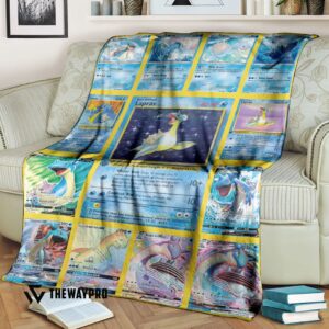 Anime Pokemon Lapras Cards Version 2 Blanket