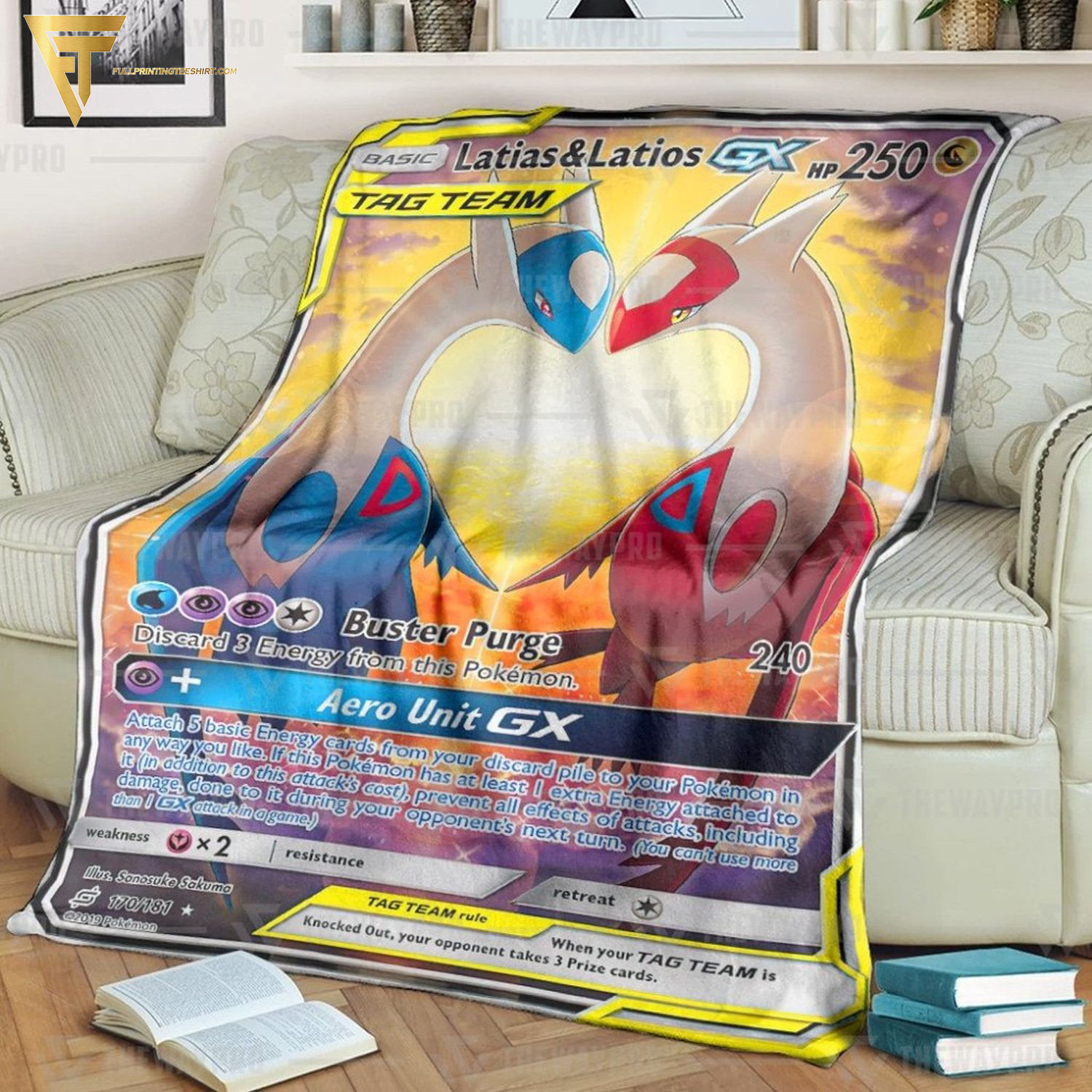 Anime Pokemon Latias And Latios Gx Full Printing Blanket Anime Pokemon Latias And Latios Gx Full Printing Blanket