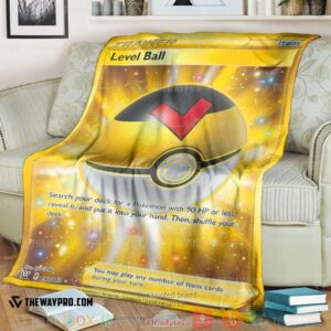 Anime Pokemon Level Ball Trainer Soft Blanket 2
