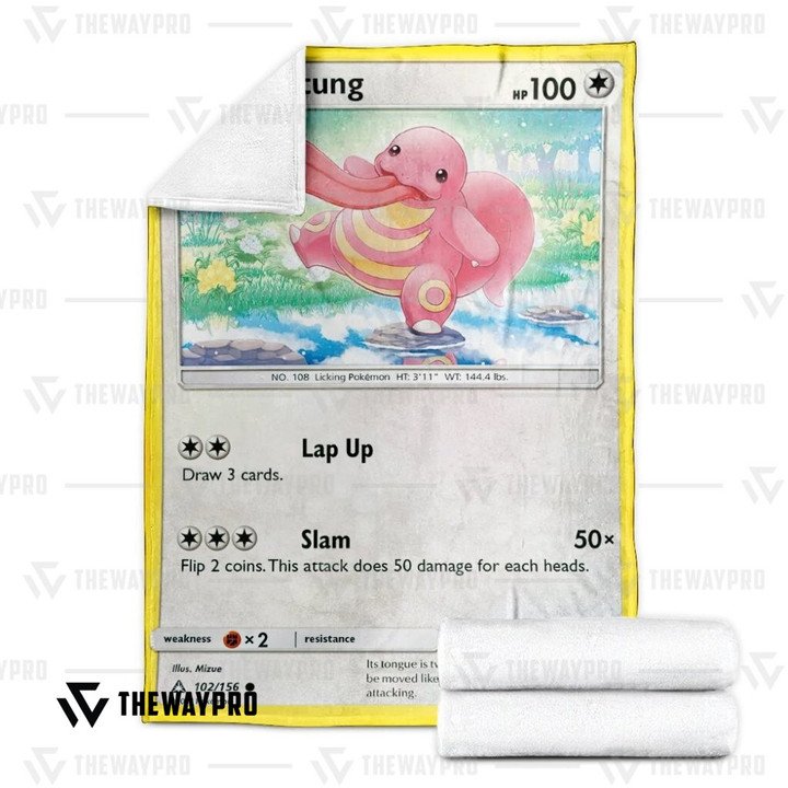 Anime-Pokemon-Lickitung-Bedding-Set-Quilt-Blanket-2