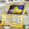 Anime Pokemon Light Jolteon Neo Destiny Custom Soft Blanket