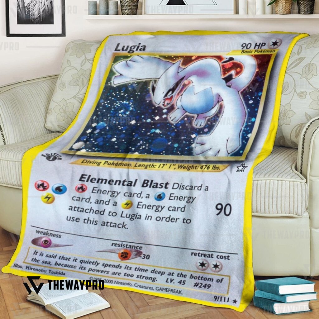 Anime Pokemon Lugia Blanket Anime Pokemon Lugia Blanket