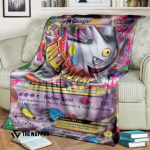 Anime Pokemon M Gengar Ex Xy Promos Blanket