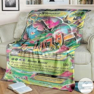 Anime Pokemon M Venusaur Ex Custom Blanket