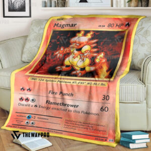 Anime Pokemon Magmar Evolutions Blanket