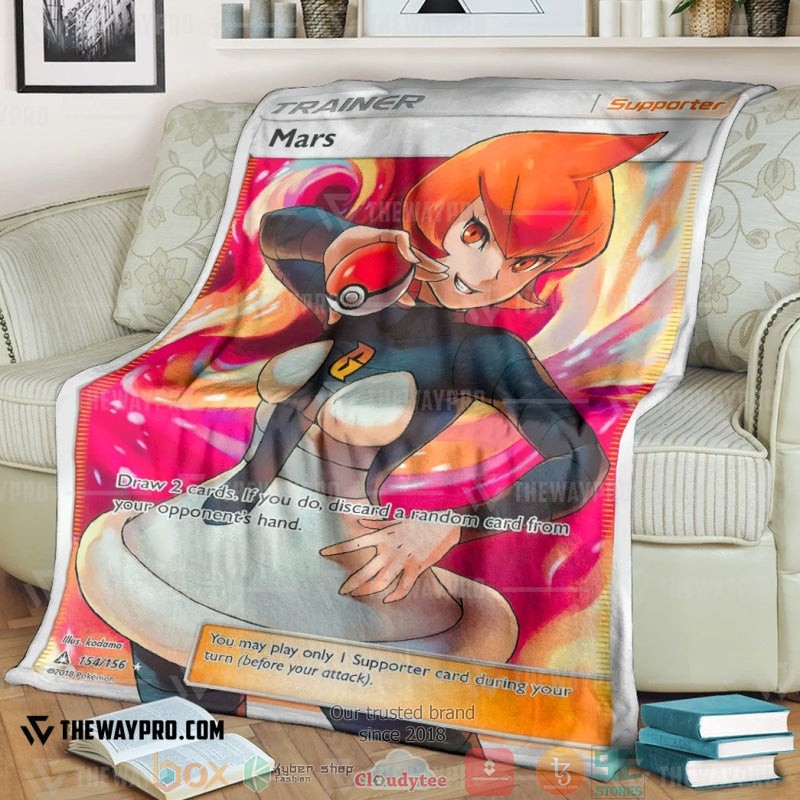 Anime Pokemon Mars Trainer Soft Blanket Anime Pokemon Mars Trainer Soft Blanket