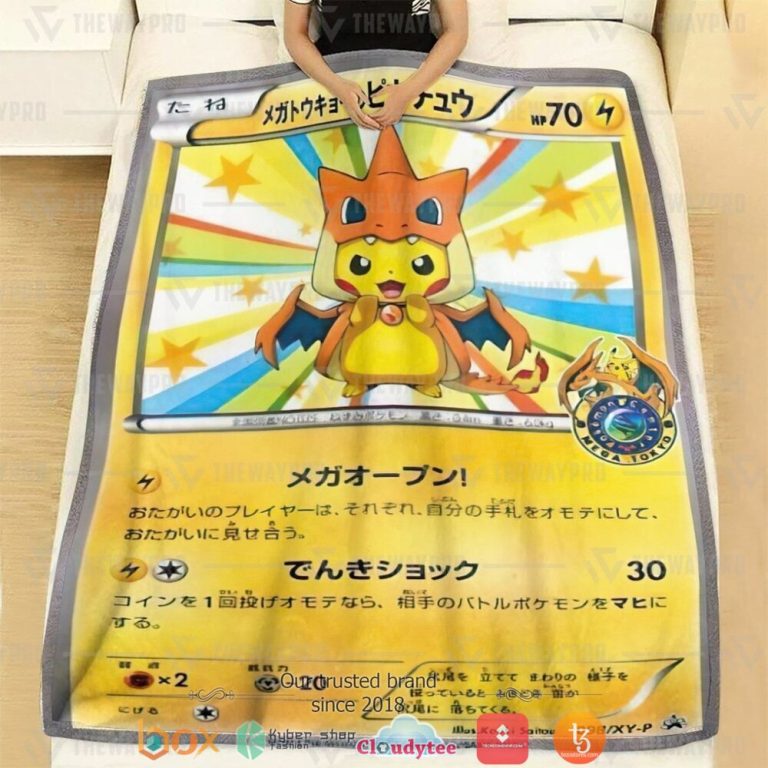 Anime-Pokemon-Mega-Toky-Pikachu-Soft-Blanket-1