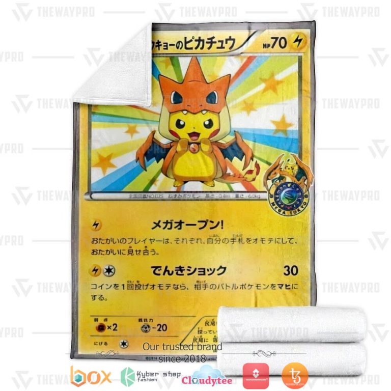 Anime-Pokemon-Mega-Toky-Pikachu-Soft-Blanket-2