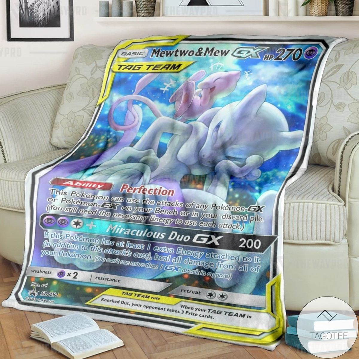 Anime Pokemon Mewtwo And Mew Custom Blanket Anime Pokemon Mewtwo And Mew Custom Blanket