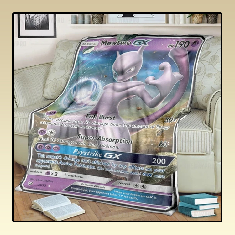 Anime-Pokemon-Mewtwo-Gx-Custom-Soft-Blanket-2