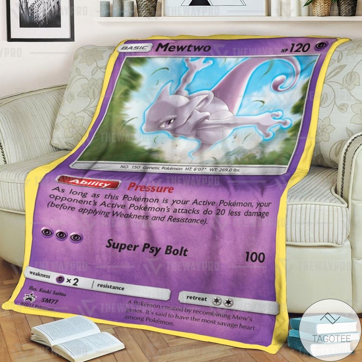 Anime Pokemon Mewtwo Psychic Custom Blanket Anime Pokemon Mewtwo Psychic Custom Blanket