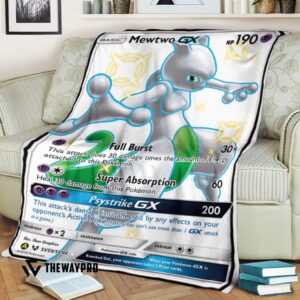 Anime Pokemon Mewtwo Shining Legends Blanket