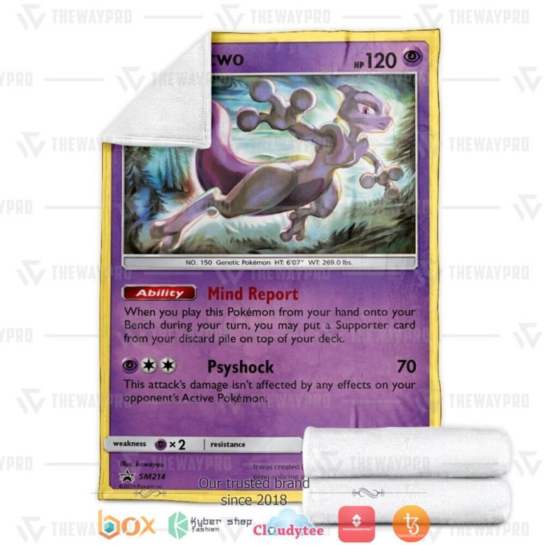 Anime-Pokemon-Mewtwo-Sun-And-Moon-Soft-Blanket-2