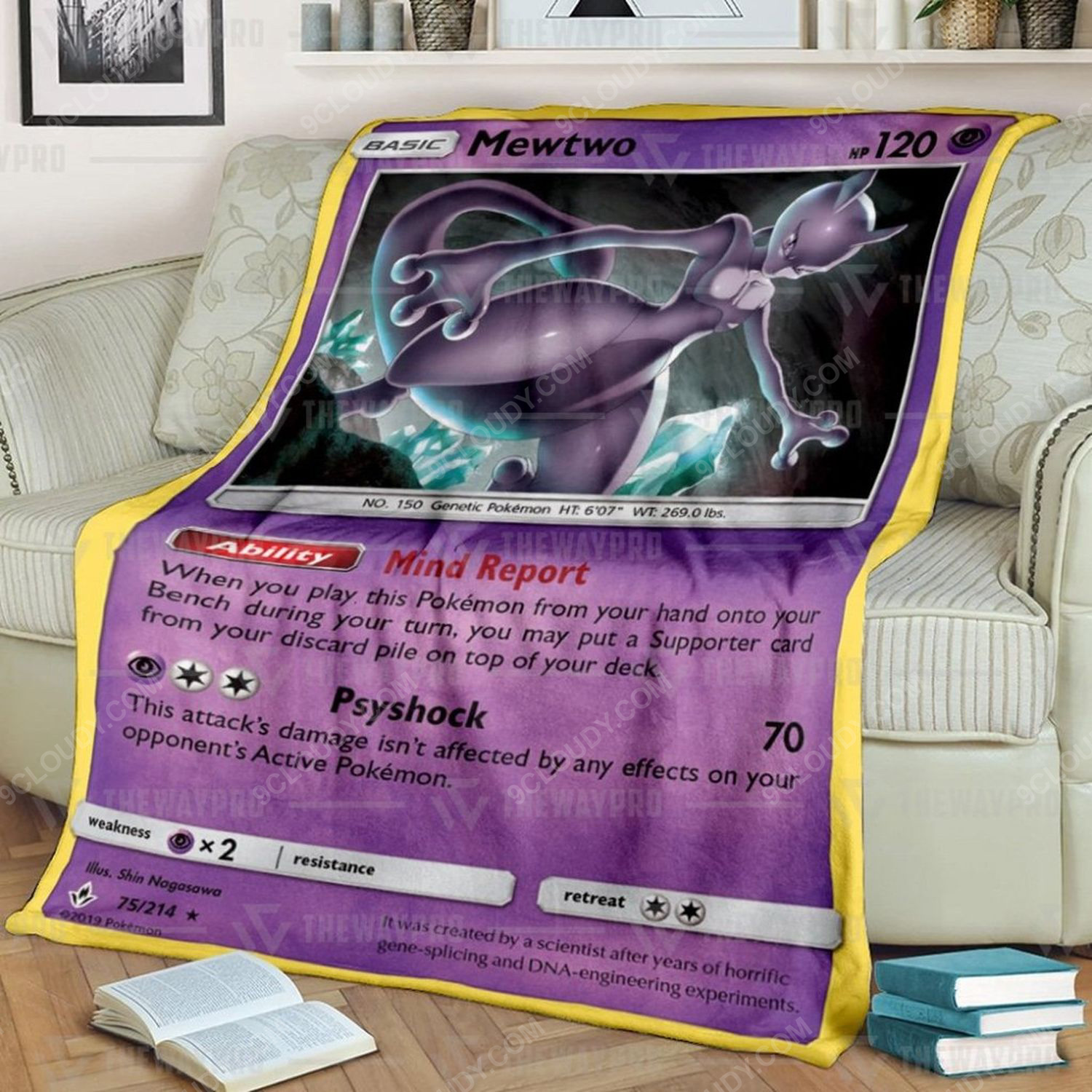 Anime Pokemon Mewtwo Unbroken Bonds Soft Blanket Anime Pokemon Mewtwo Unbroken Bonds Soft Blanket