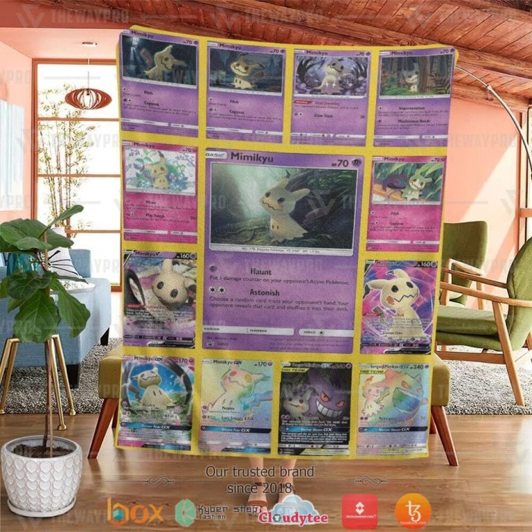 Anime-Pokemon-Mimikyu-Cards-Version-2-Soft-Blanket-1