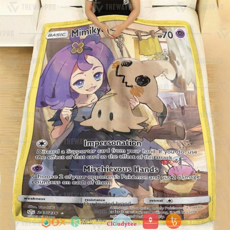 Anime-Pokemon-Mimikyu-Cosmic-Eclipse-Soft-Blanket-1