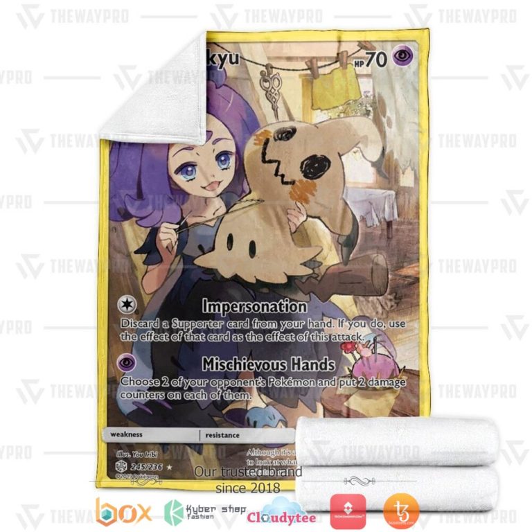 Anime-Pokemon-Mimikyu-Cosmic-Eclipse-Soft-Blanket-2