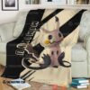 Anime Pokemon Mimikyu Khaki Black Soft Blanket
