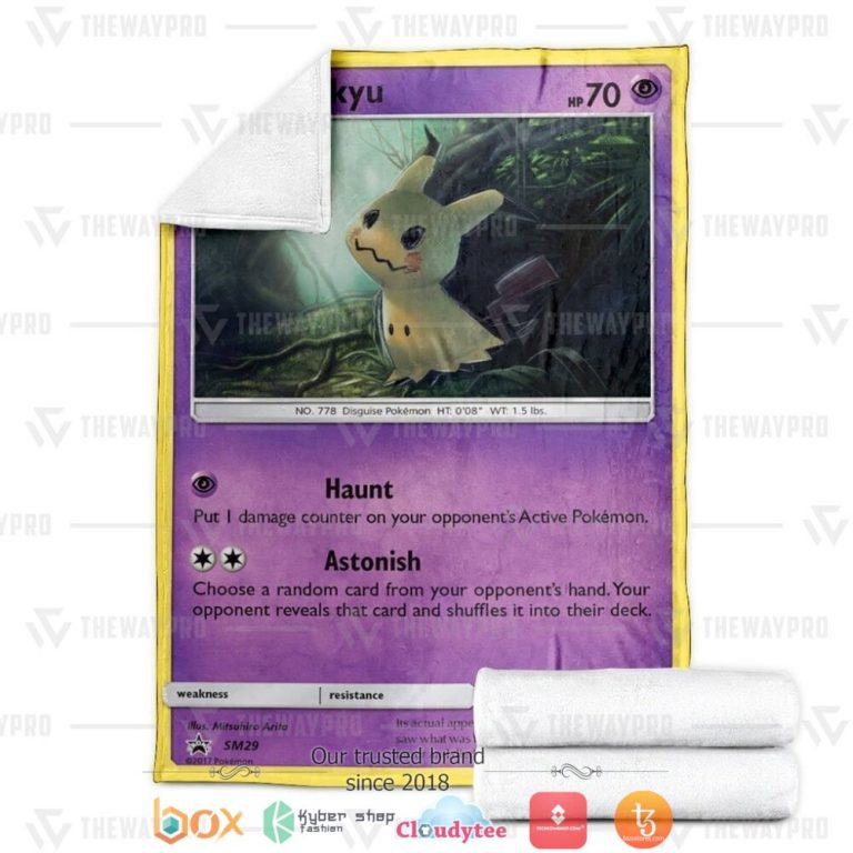 Anime-Pokemon-Mimikyu-Soft-Blanket-2