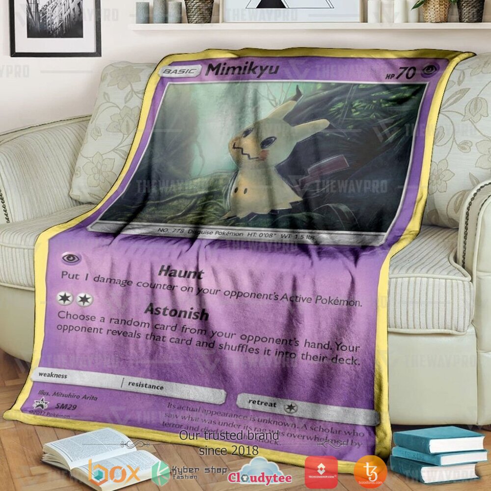 Anime Pokemon Mimikyu Soft Blanket Anime Pokemon Mimikyu Soft Blanket