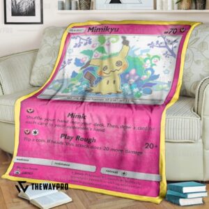 Anime Pokemon Mimikyu Sun Moon Blanket