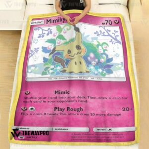 Anime Pokemon Mimikyu Sun Moon Custom Soft Blanket