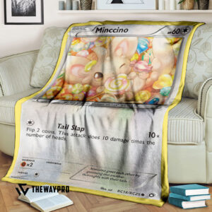 Anime Pokemon Minccino Blanket