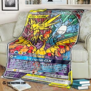 Anime Pokemon Moltres And Zapdos And Articuno Gx Blanket