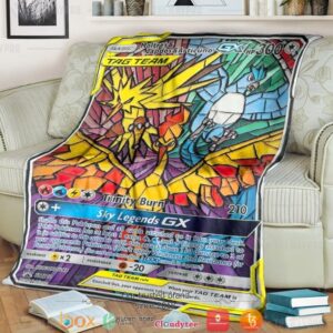 Anime Pokemon Moltres Zapdos Articuno Gx Soft Blanket