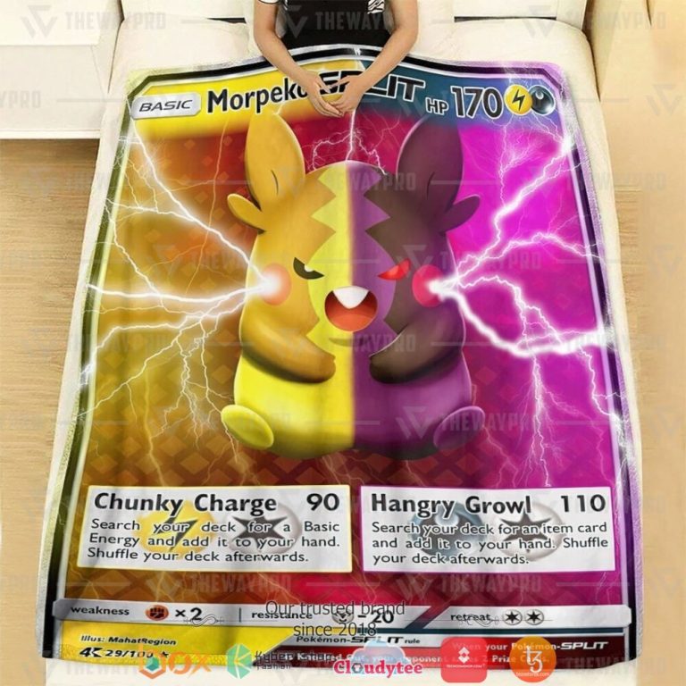 Anime-Pokemon-Morpeko-Split-Soft-Blanket-1