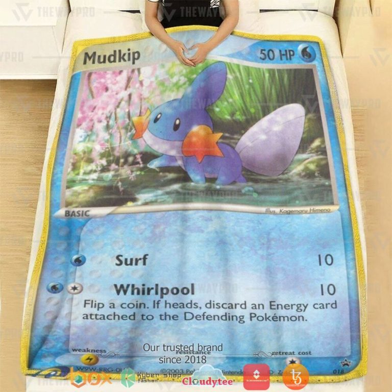 Anime-Pokemon-Mudkip-Soft-Blanket-1