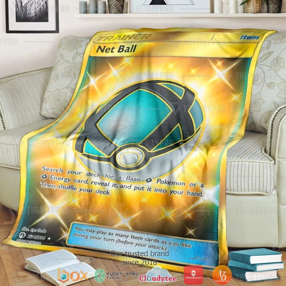 Anime Pokemon Net Ball Trainer Soft Blanket Anime Pokemon Net Ball Trainer Soft Blanket