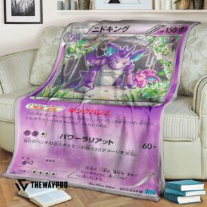 Anime Pokemon Nidoking Blanket