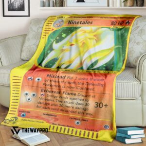 Anime Pokemon Ninetales Custom Soft Blanket